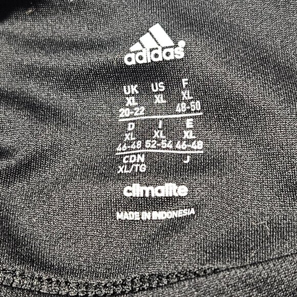 Adidas Black Climalite Shirt Womens Size XL Athletic Fitness Short Sleeve Top - Picture 3 of 3